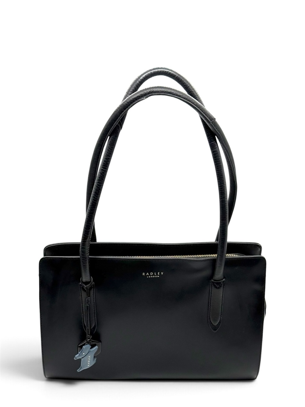 Radley London Black Leather Liverpool Street Medium Multiway Tote Bag With Charm